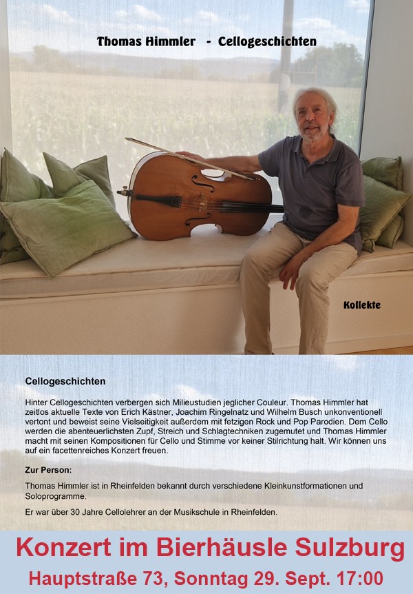 Konzert mit Thomas Himmler-Cellogeschichten