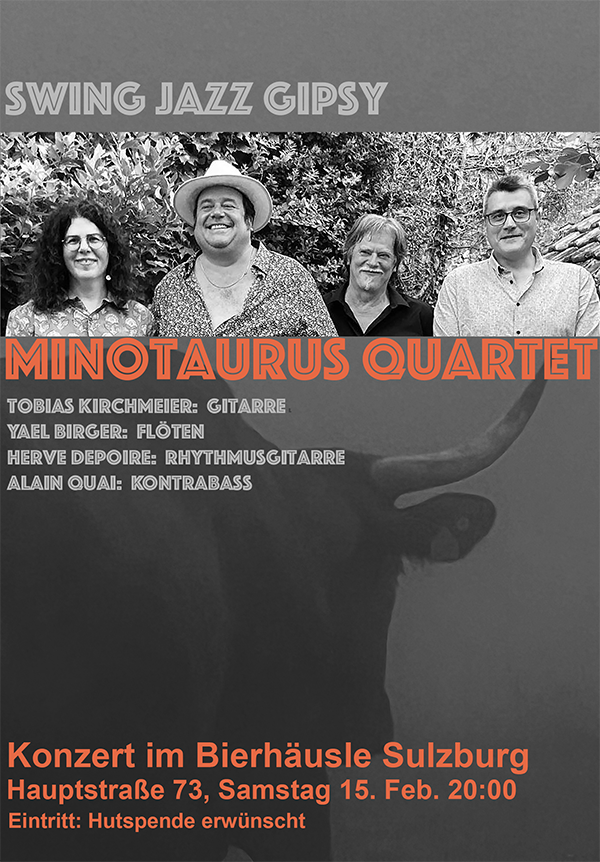 Konzert im Bierhusle Minotaurus Quartet 15. Feb 2025 20:00